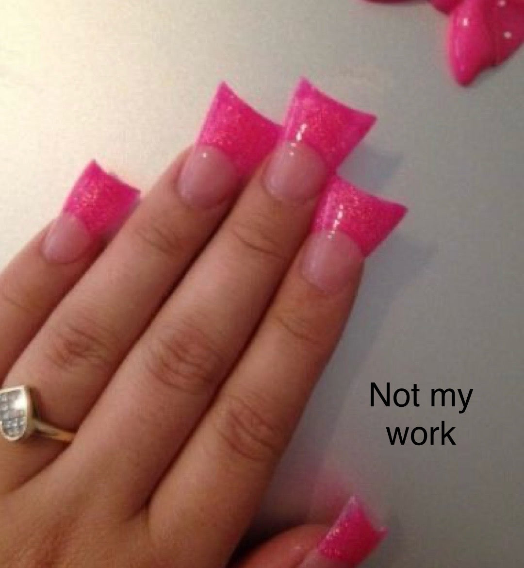 Custom EXTRA WIDE DUCK Acrylic Press On Nails