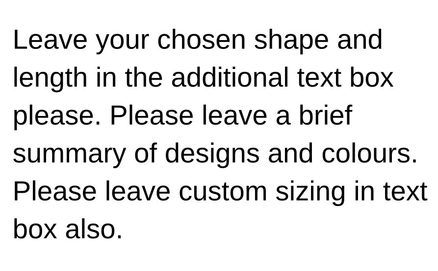 Custom Order - Acrylic Or Builder Gel
