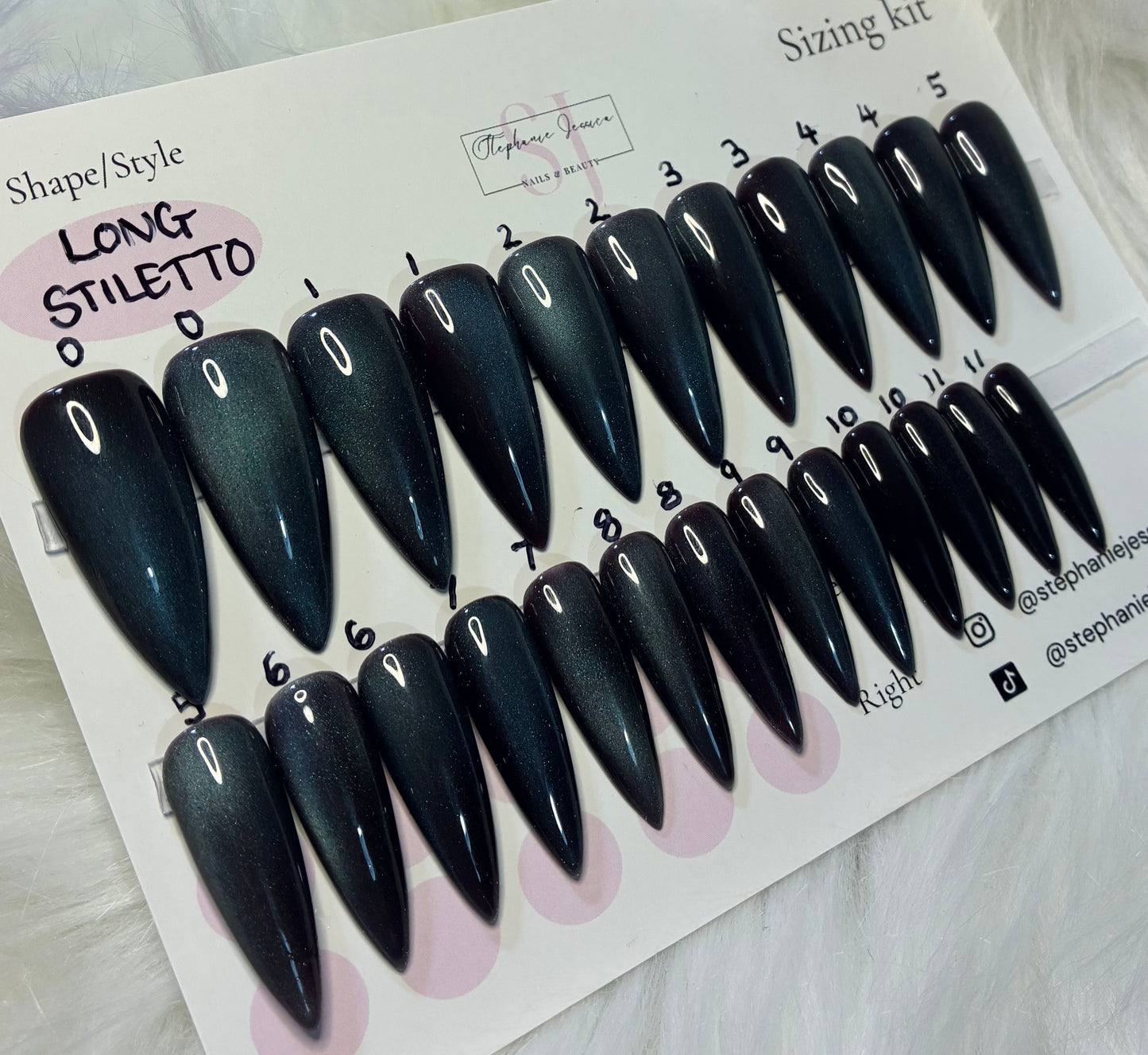 No sizing needed Cat Eye Blue/Brown 24/30 piece sets Ready To Wear Sizing Kit