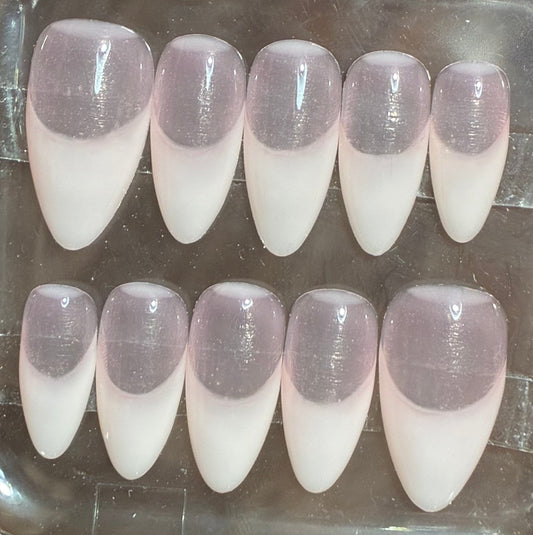 Hyper Realistic | Milky French Tip | Faux Natural