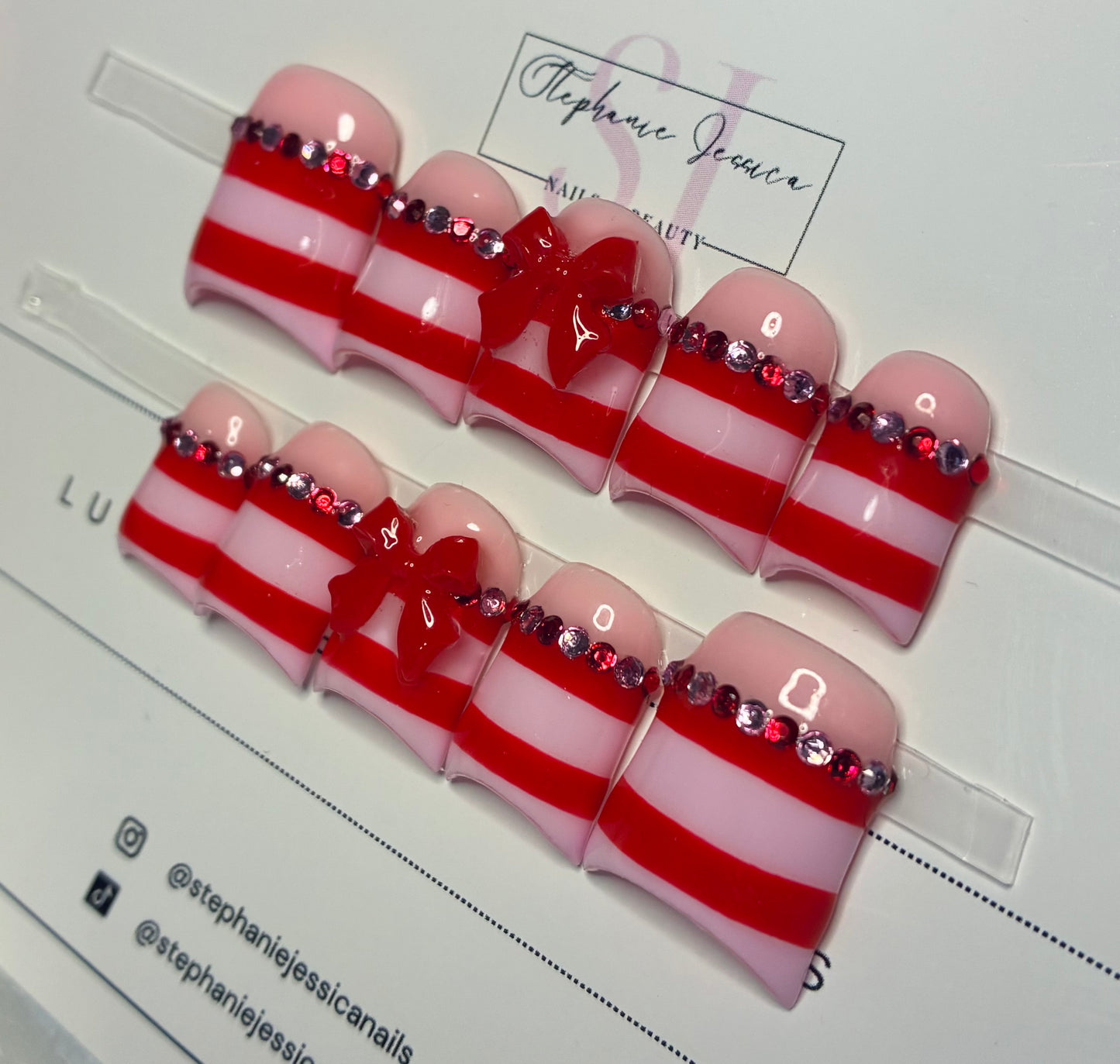 Pink & Red Stripes