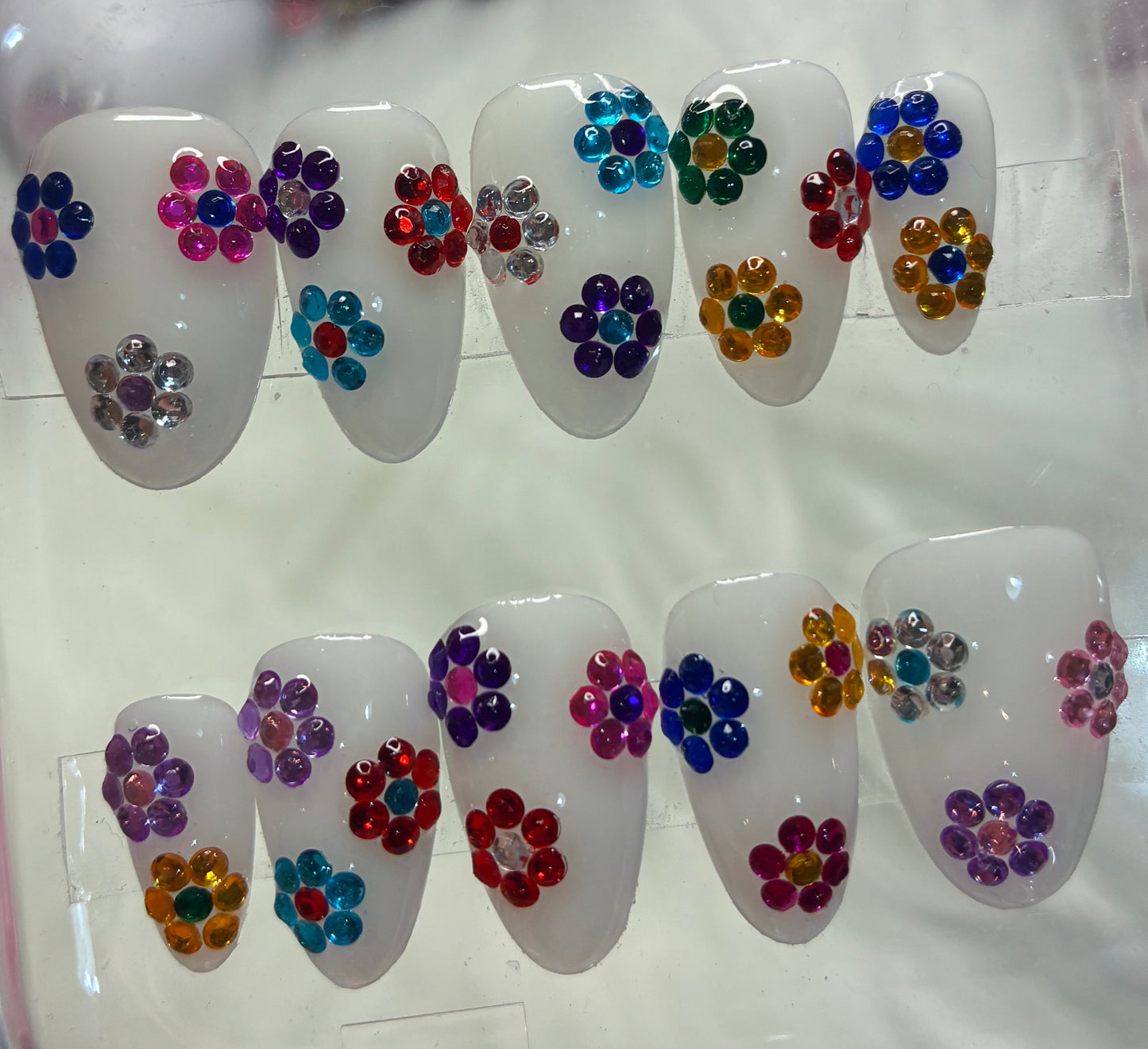 Rhinestone Flowers