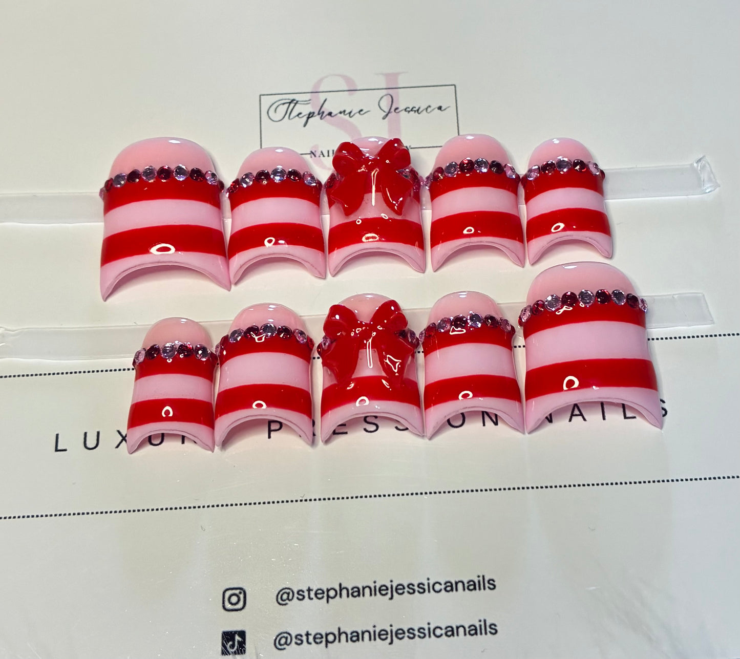 Pink & Red Stripes