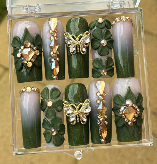 Khaki Glam - Acrylic