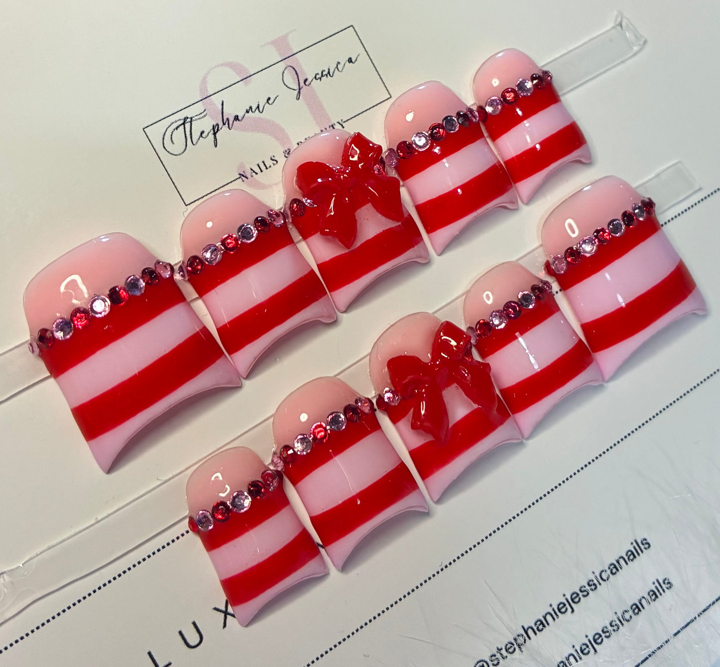 Pink & Red Stripes