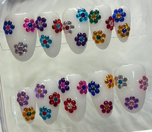 Rhinestone Flowers