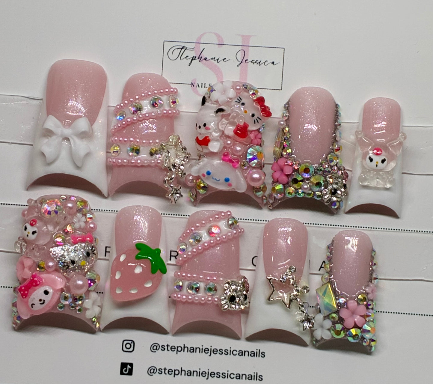 Hello Kitty Junk Nails