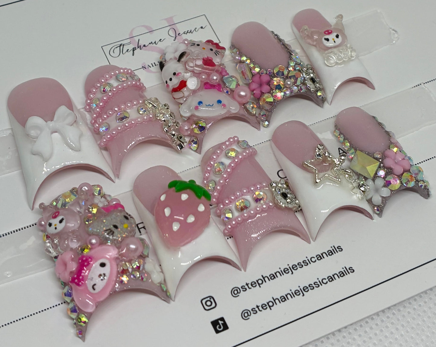 Hello Kitty Junk Nails