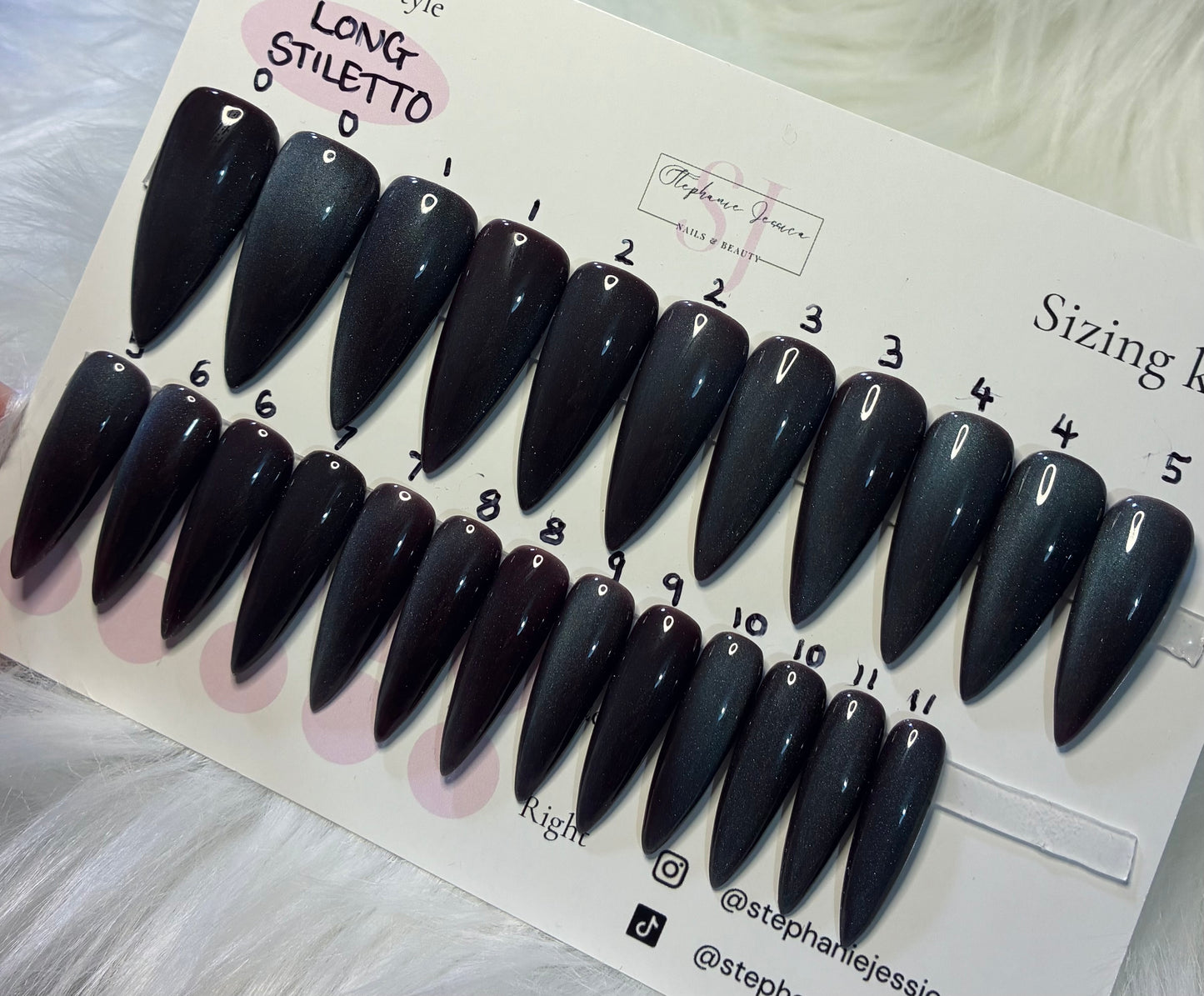 No sizing needed Cat Eye Blue/Brown 24/30 piece sets Ready To Wear Sizing Kit