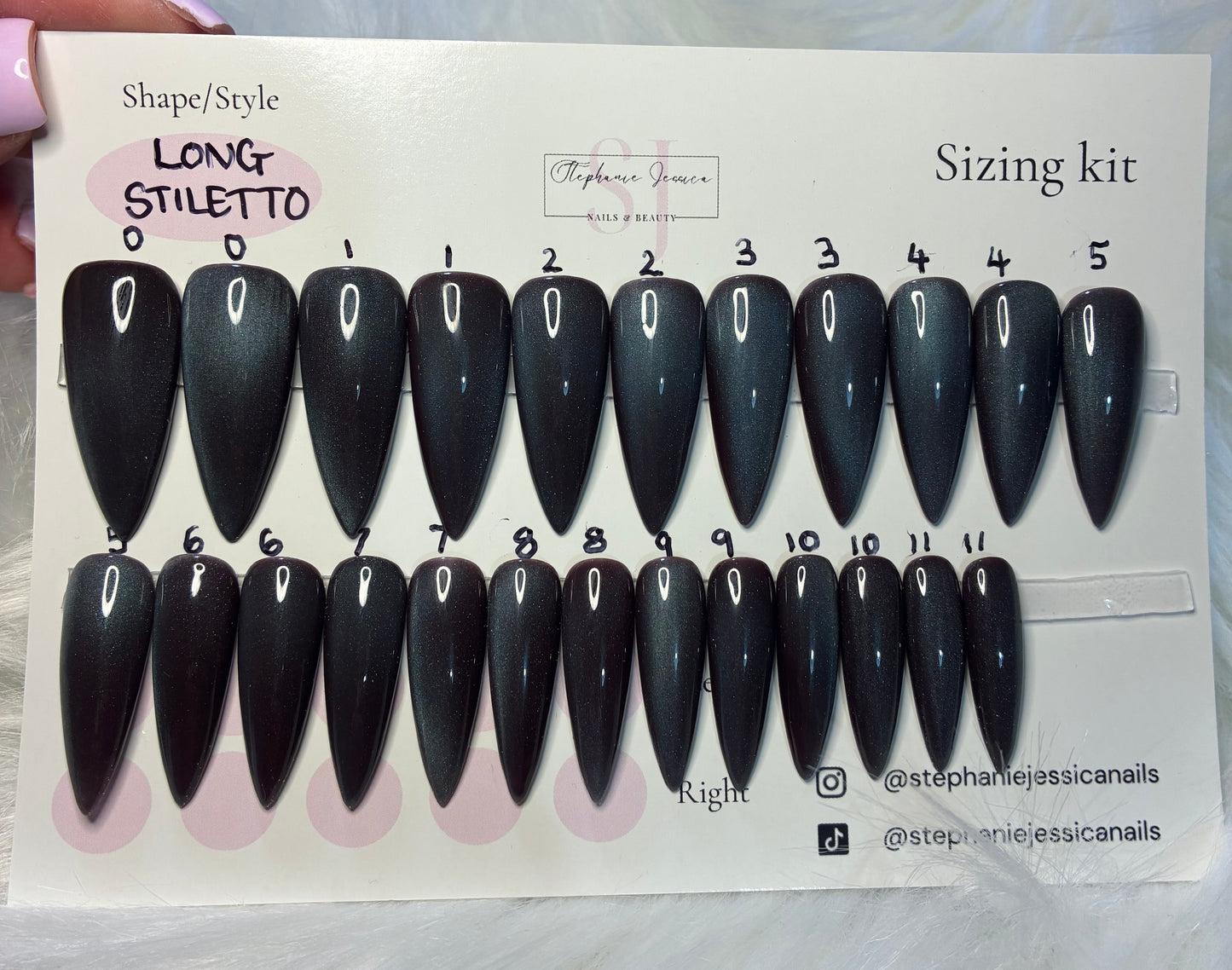 No sizing needed Cat Eye Blue/Brown 24/30 piece sets Ready To Wear Sizing Kit