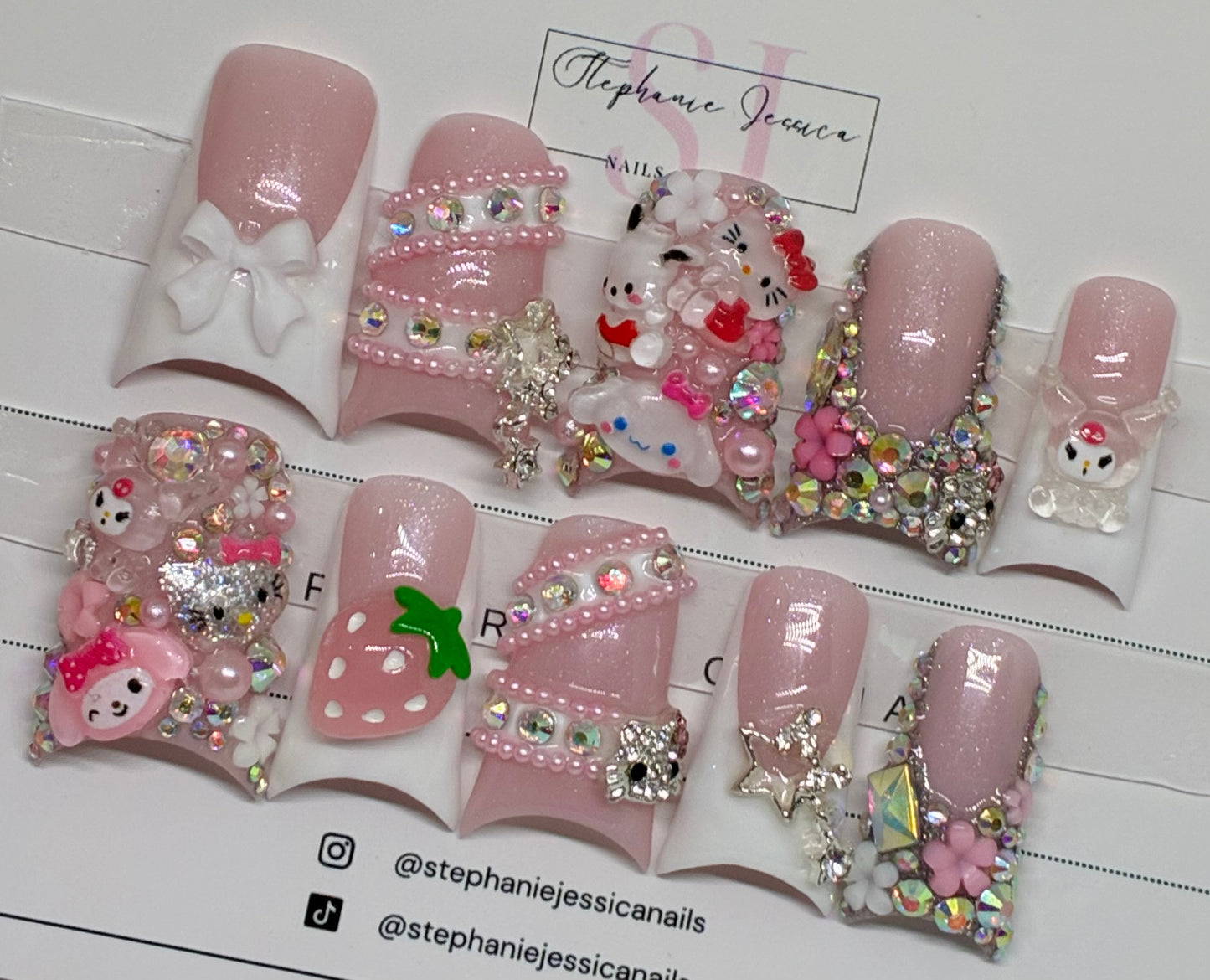 Hello Kitty Junk Nails
