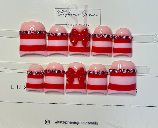 Pink & Red Stripes