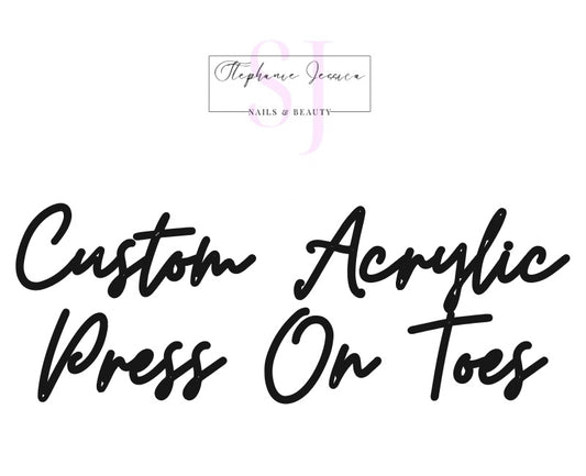 Custom Acrylic Press On TOES