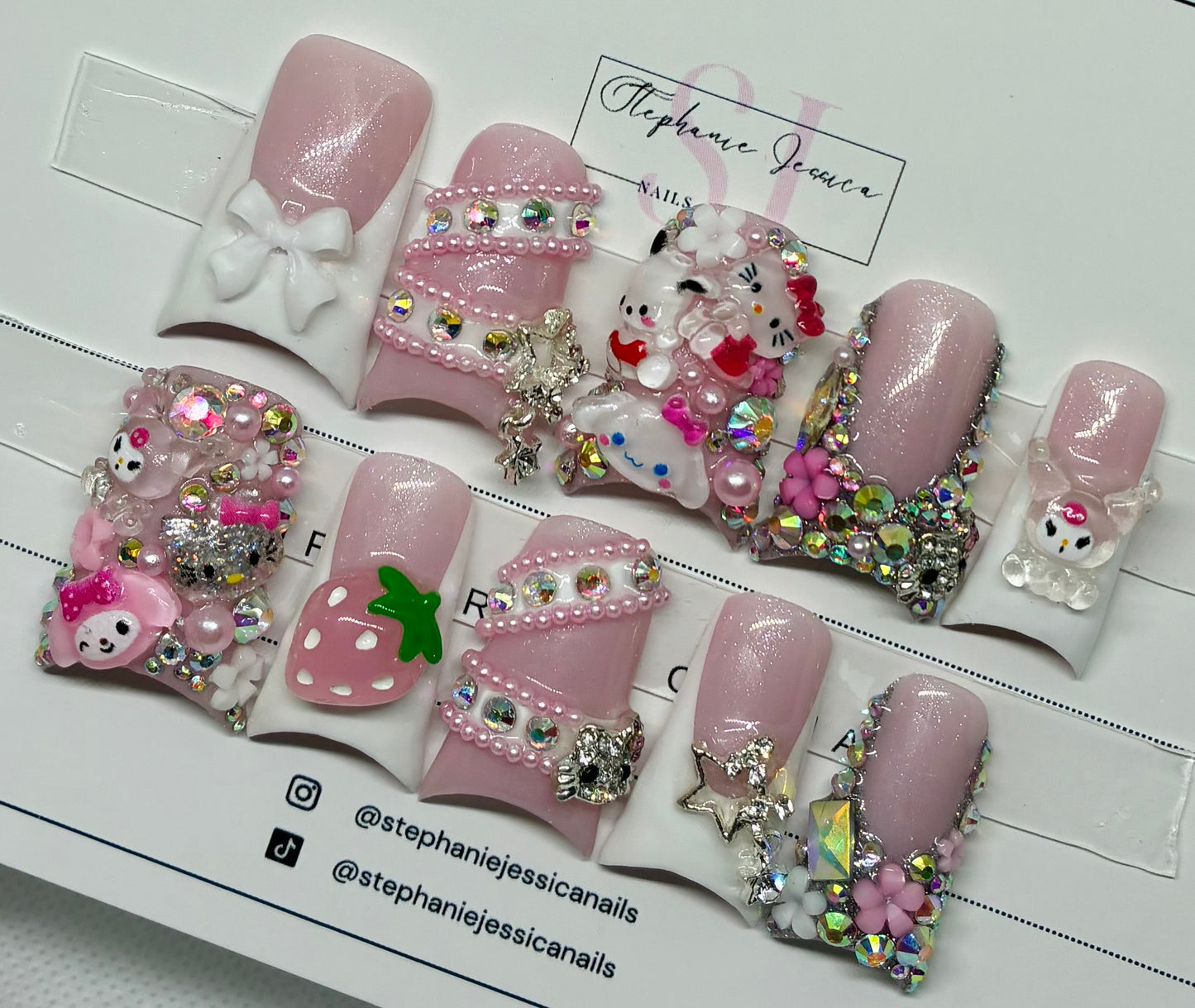 Hello Kitty Junk Nails