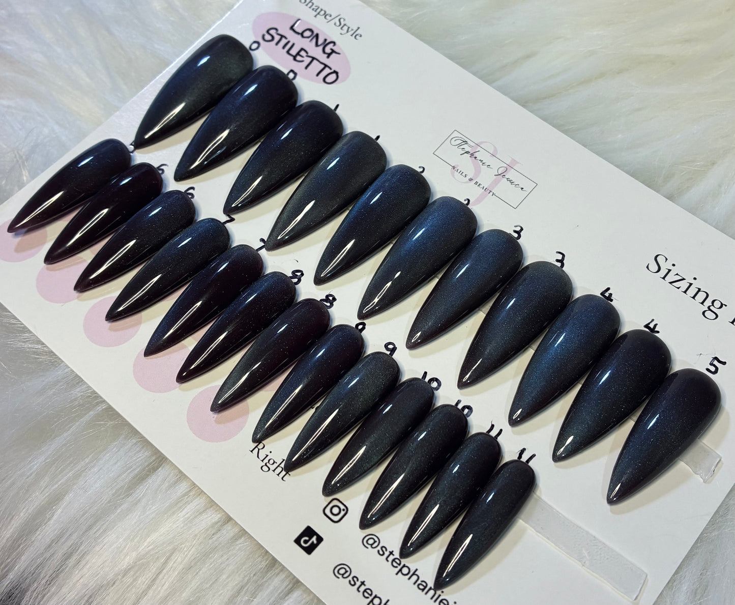 No sizing needed Cat Eye Blue/Brown 24/30 piece sets Ready To Wear Sizing Kit